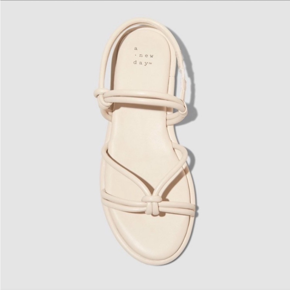 NWT A New Day Lara Sandals Off White Size 9 - Picture 2 of 8